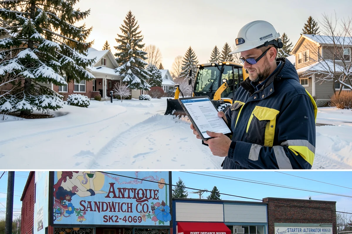 Service Verification in Ruston, Pierce County, WA - Performed after each completed service throughout the winter season.