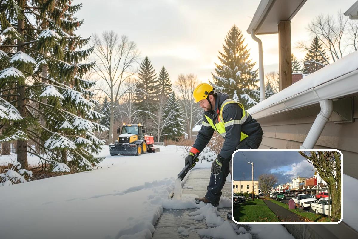 Shared Driveway Snow Removal in Arlington, Snohomish County, WA - Clears the entire shared run as a single job