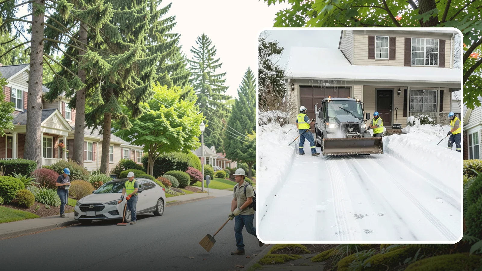 Shared Driveway Snow Removal in Beaux Arts Village, King County, WA - We clear shared driveways fairly and completely so every household along them keeps reliable winter access.