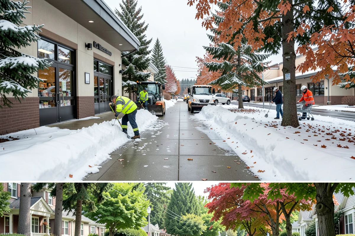 Shared Driveway Snow Removal in Beaux Arts Village, King County, WA - Shared drives need prompt, coordinated clearing with each snowfall and treatment through the freeze-thaw days that follow.