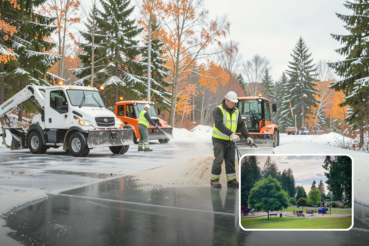 Shared Driveway Snow Removal in Bonney Lake, Pierce County, WA - Clears the entire shared run as a single job