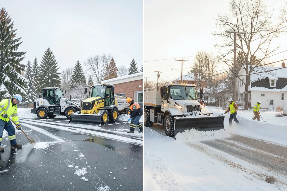 Shared Driveway Snow Removal in Buckley, Pierce County, WA - We confirm the shared boundaries and each household's access