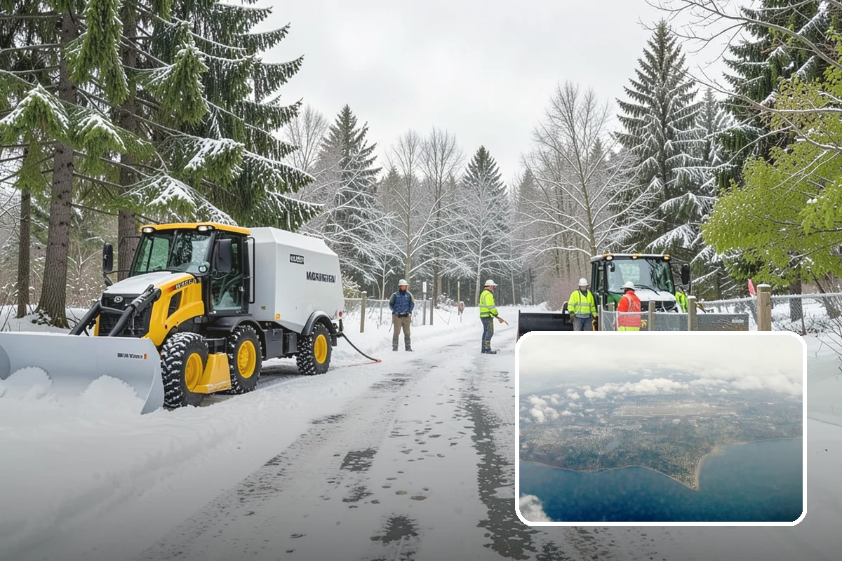 Shared Driveway Snow Removal in Burien, King County, WA - Clears the entire shared run as a single job