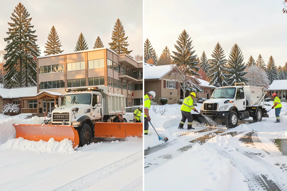 Shared Driveway Snow Removal in Burien, King County, WA - We confirm the shared boundaries and each household's access