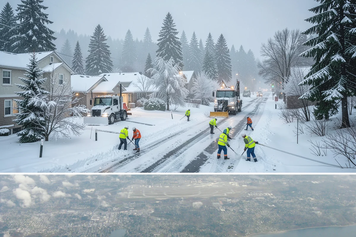 Shared Driveway Snow Removal in Burien, King County, WA - Shared drives need prompt, coordinated clearing with each snowfall and treatment through the freeze-thaw days that follow.