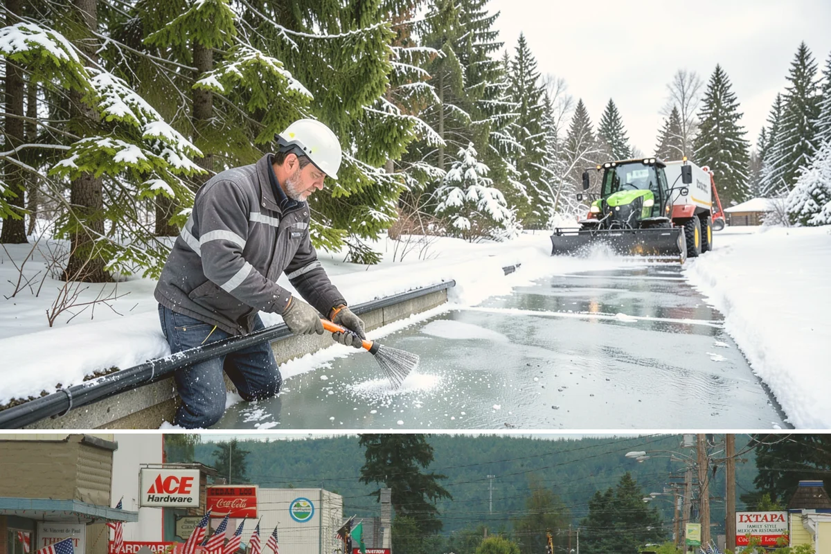 Shared Driveway Snow Removal in Carnation, King County, WA - Shared drives need prompt, coordinated clearing with each snowfall and treatment through the freeze-thaw days that follow.