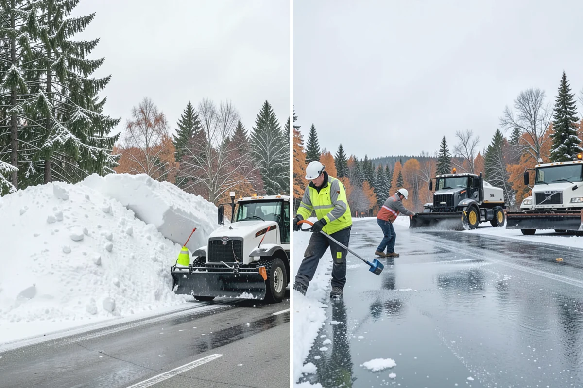 Shared Driveway Snow Removal in Des Moines, King County, WA - We confirm the shared boundaries and each household's access