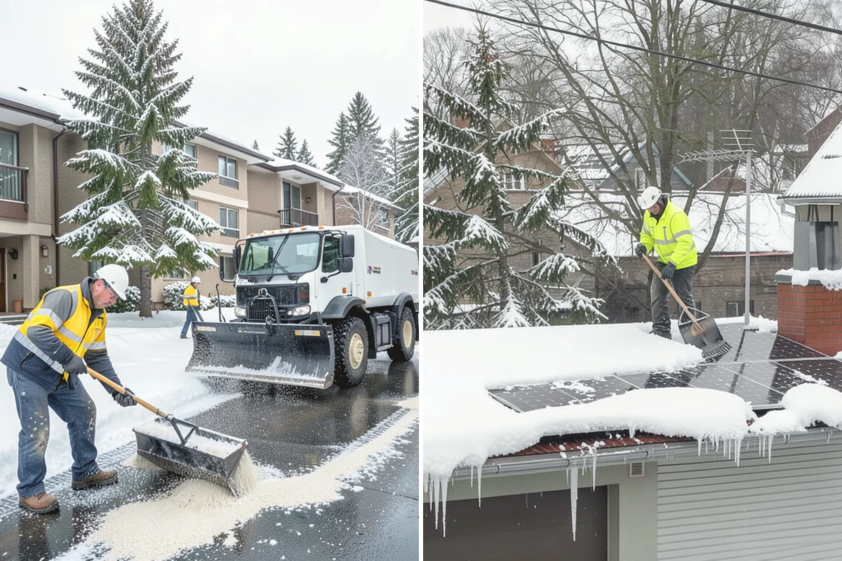 Shared Driveway Snow Removal in Edgewood, Pierce County, WA - We confirm the shared boundaries and each household's access