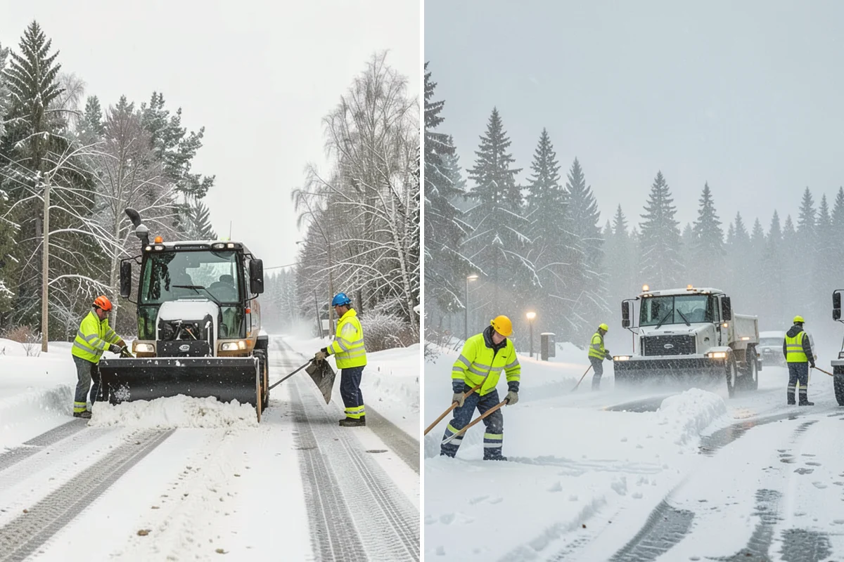 Shared Driveway Snow Removal in Edmonds, Snohomish County, WA - We confirm the shared boundaries and each household's access