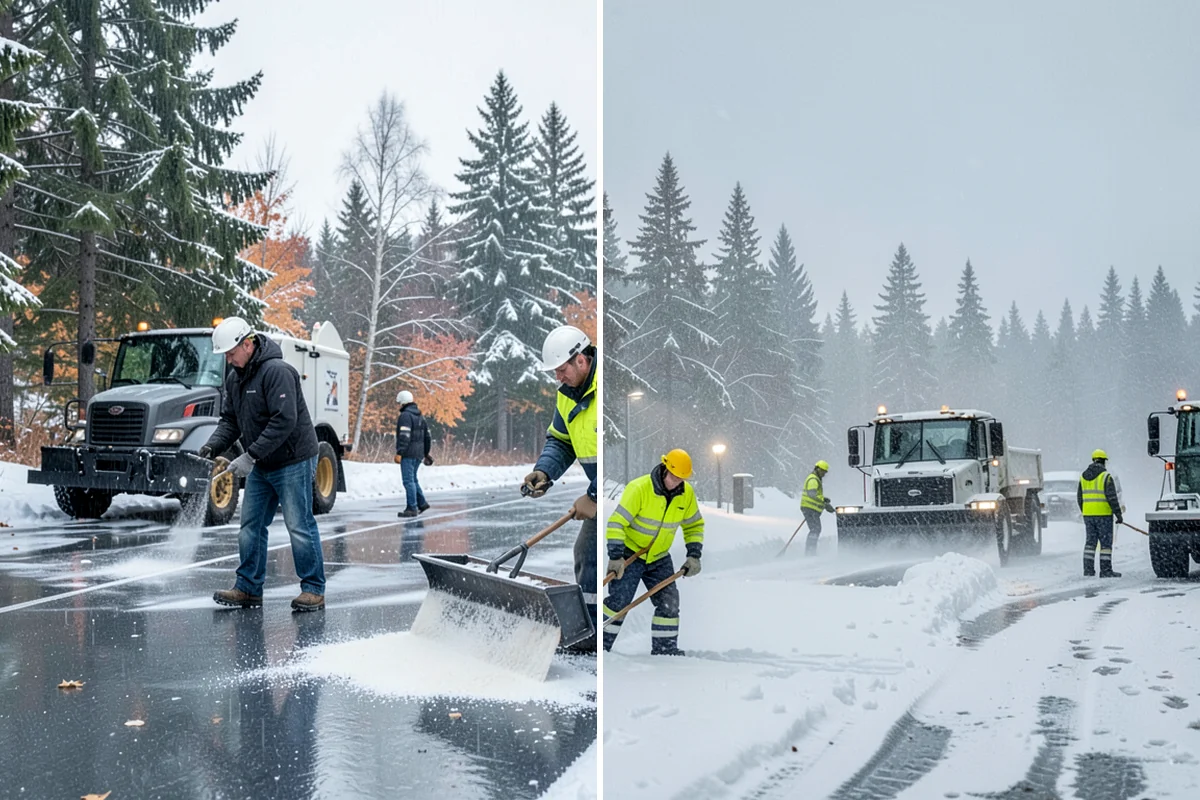 Shared Driveway Snow Removal in Everett, Snohomish County, WA - We confirm the shared boundaries and each household's access