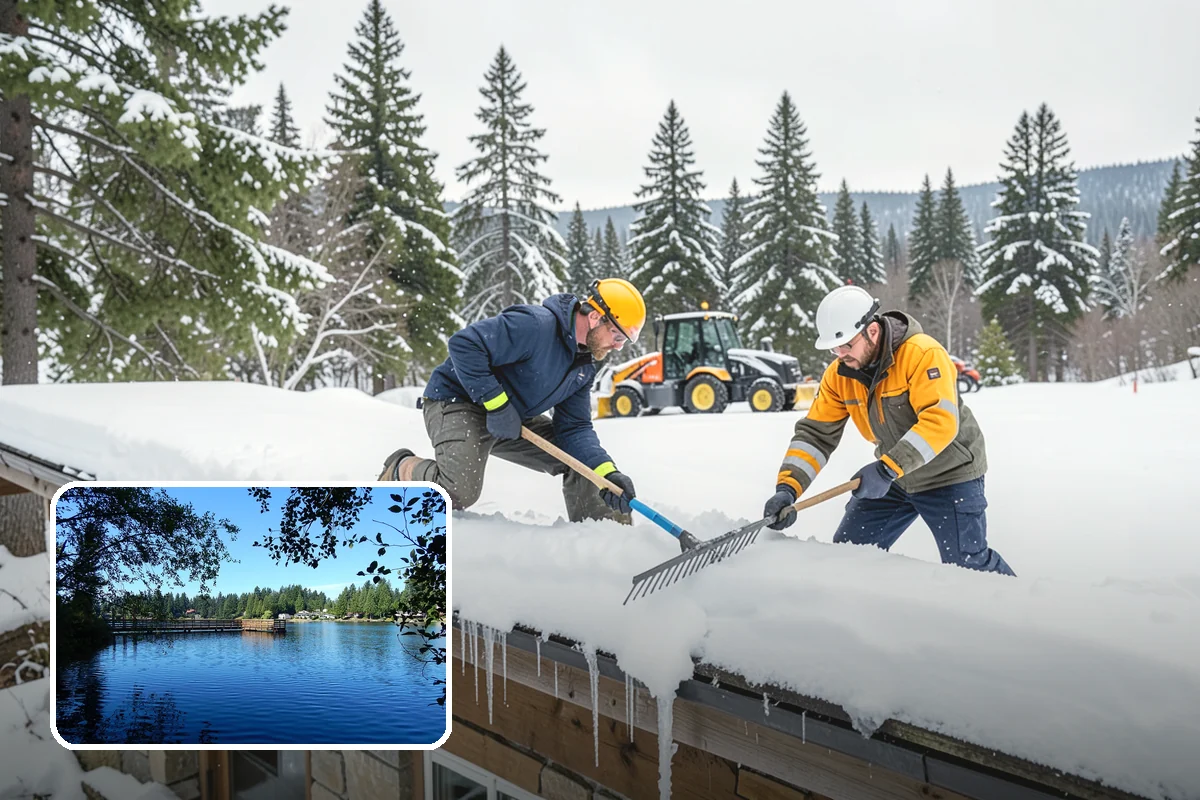 Shared Driveway Snow Removal in Federal Way, King County, WA - Clears the entire shared run as a single job