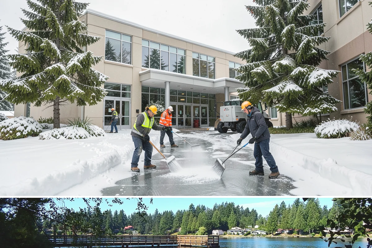 Shared Driveway Snow Removal in Federal Way, King County, WA - Shared drives need prompt, coordinated clearing with each snowfall and treatment through the freeze-thaw days that follow.