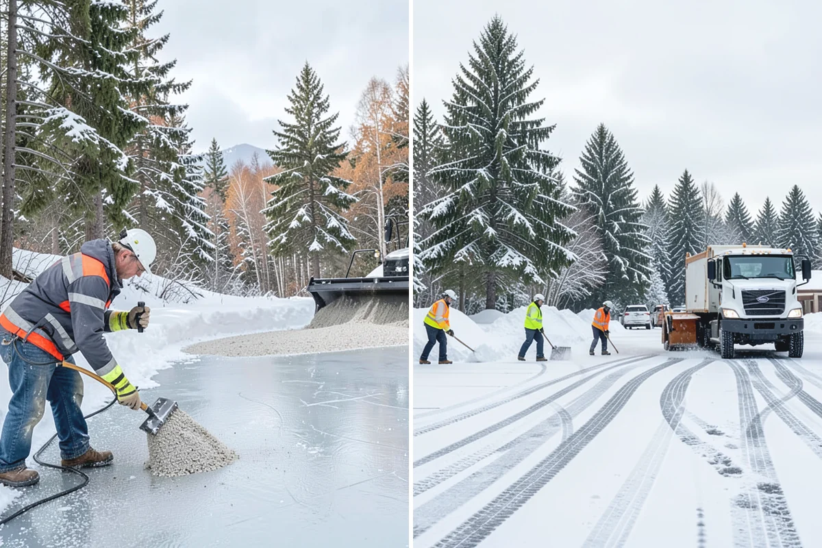Shared Driveway Snow Removal in Hamilton, Skagit County, WA - We confirm the shared boundaries and each household's access