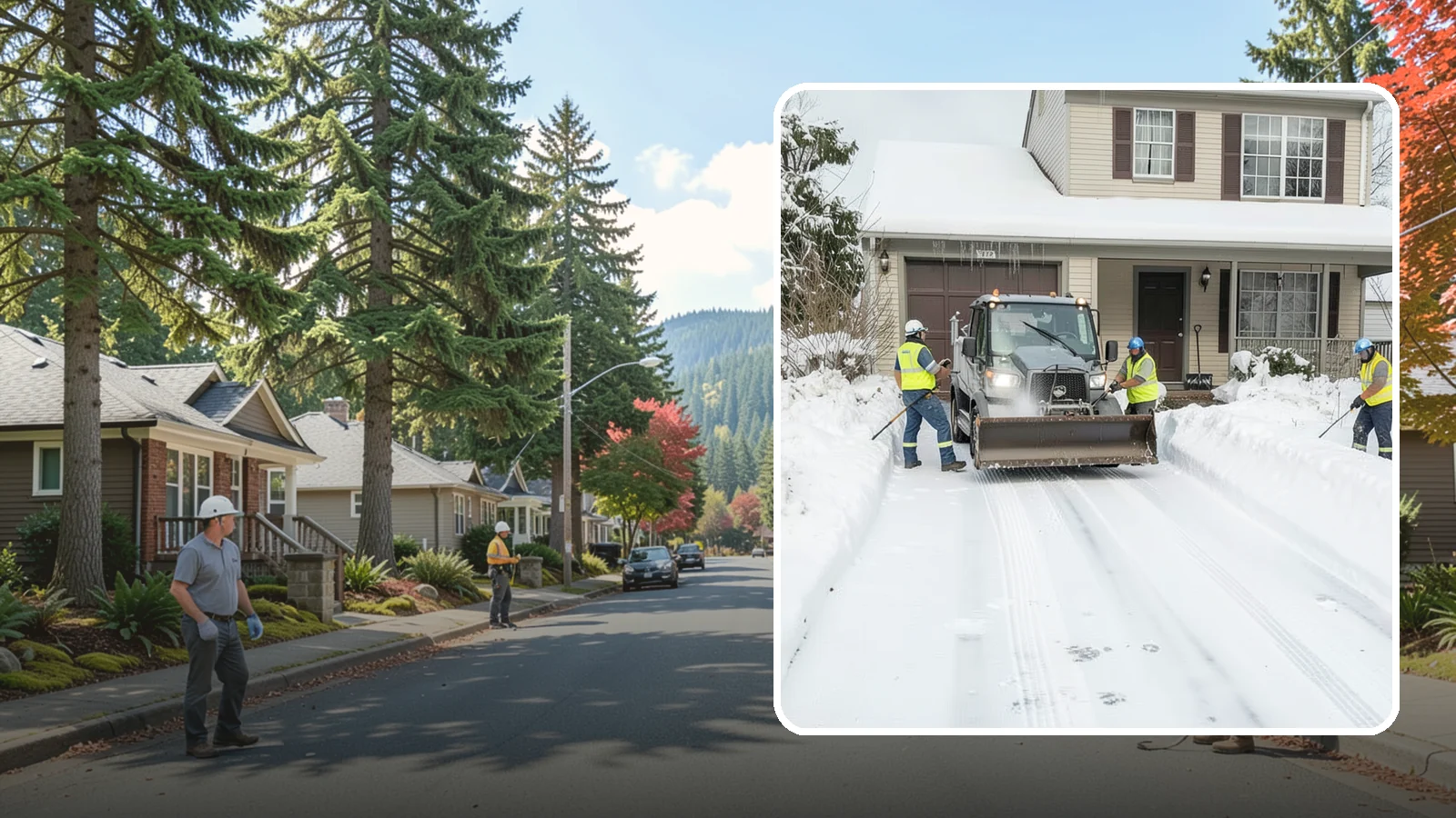Shared Driveway Snow Removal in Hunts Point, King County, WA - We clear shared driveways fairly and completely so every household along them keeps reliable winter access.