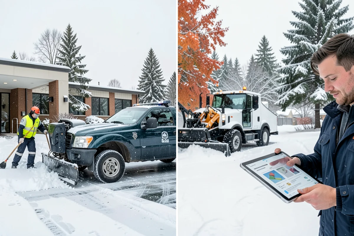 Shared Driveway Snow Removal in Hunts Point, King County, WA - We confirm the shared boundaries and each household's access
