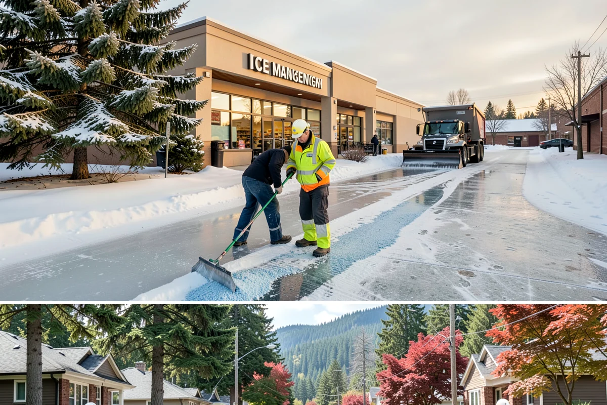 Shared Driveway Snow Removal in Hunts Point, King County, WA - Shared drives need prompt, coordinated clearing with each snowfall and treatment through the freeze-thaw days that follow.
