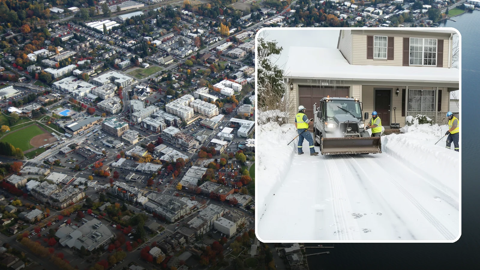 Shared Driveway Snow Removal in Kirkland, King County, WA - We clear shared driveways fairly and completely so every household along them keeps reliable winter access.