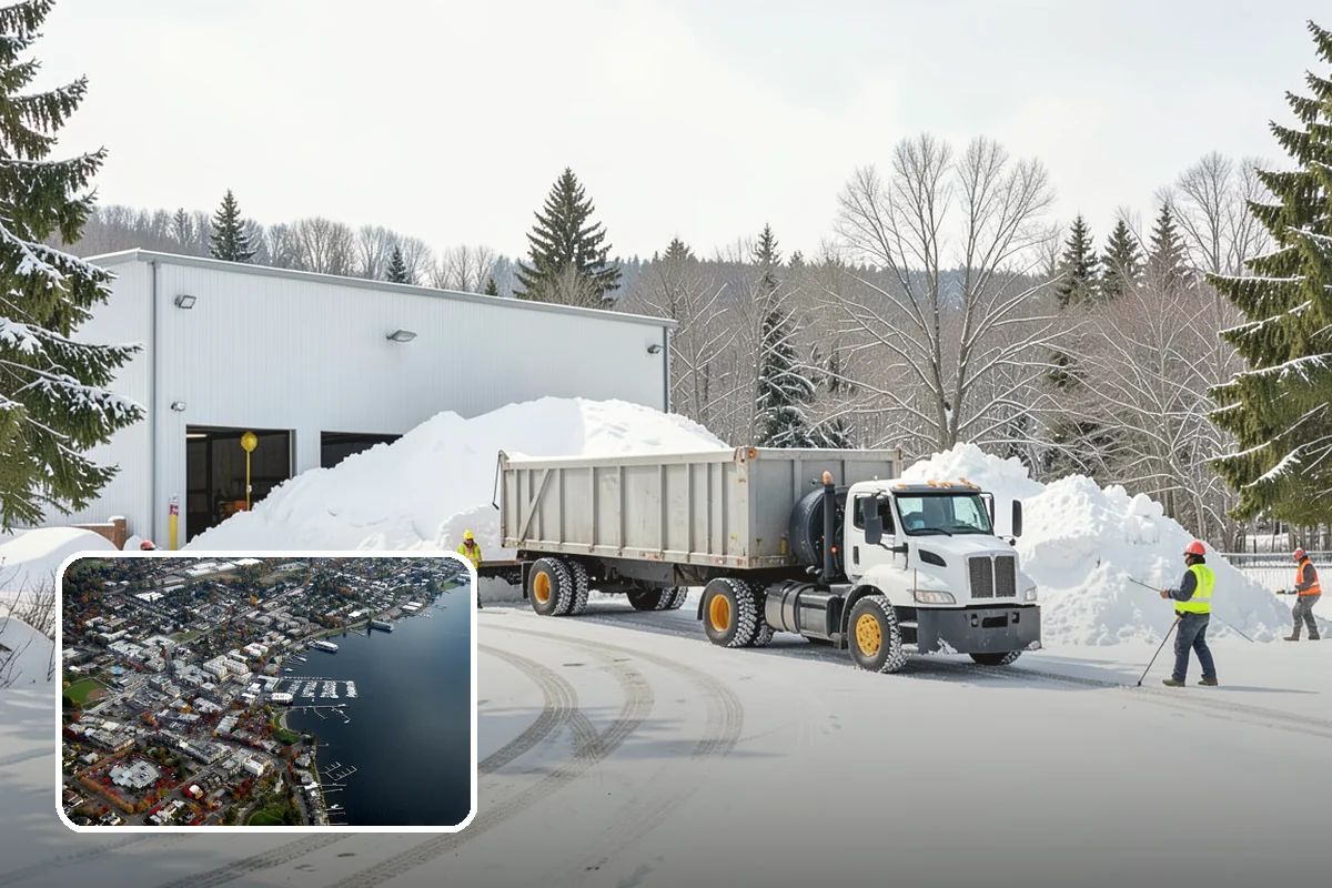 Shared Driveway Snow Removal in Kirkland, King County, WA - Clears the entire shared run as a single job