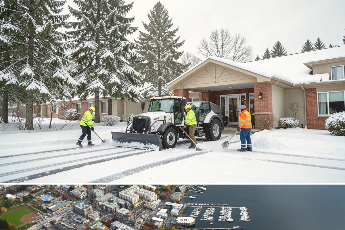 Shared Driveway Snow Removal in Kirkland, King County, WA - Shared drives need prompt, coordinated clearing with each snowfall and treatment through the freeze-thaw days that follow.