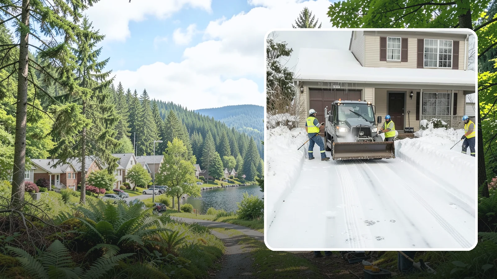 Shared Driveway Snow Removal in Lake Forest Park, King County, WA - We clear shared driveways fairly and completely so every household along them keeps reliable winter access.