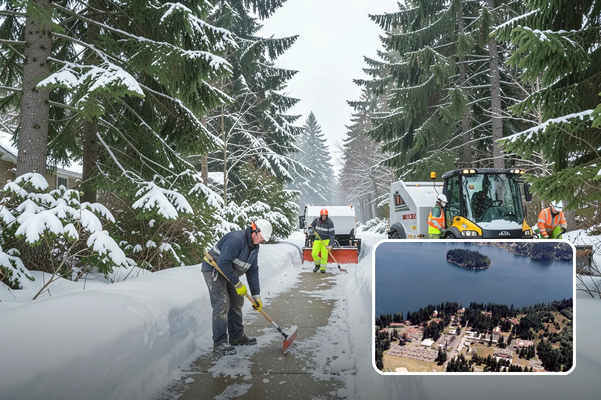 Shared Driveway Snow Removal in Lakewood, Pierce County, WA - Clears the entire shared run as a single job