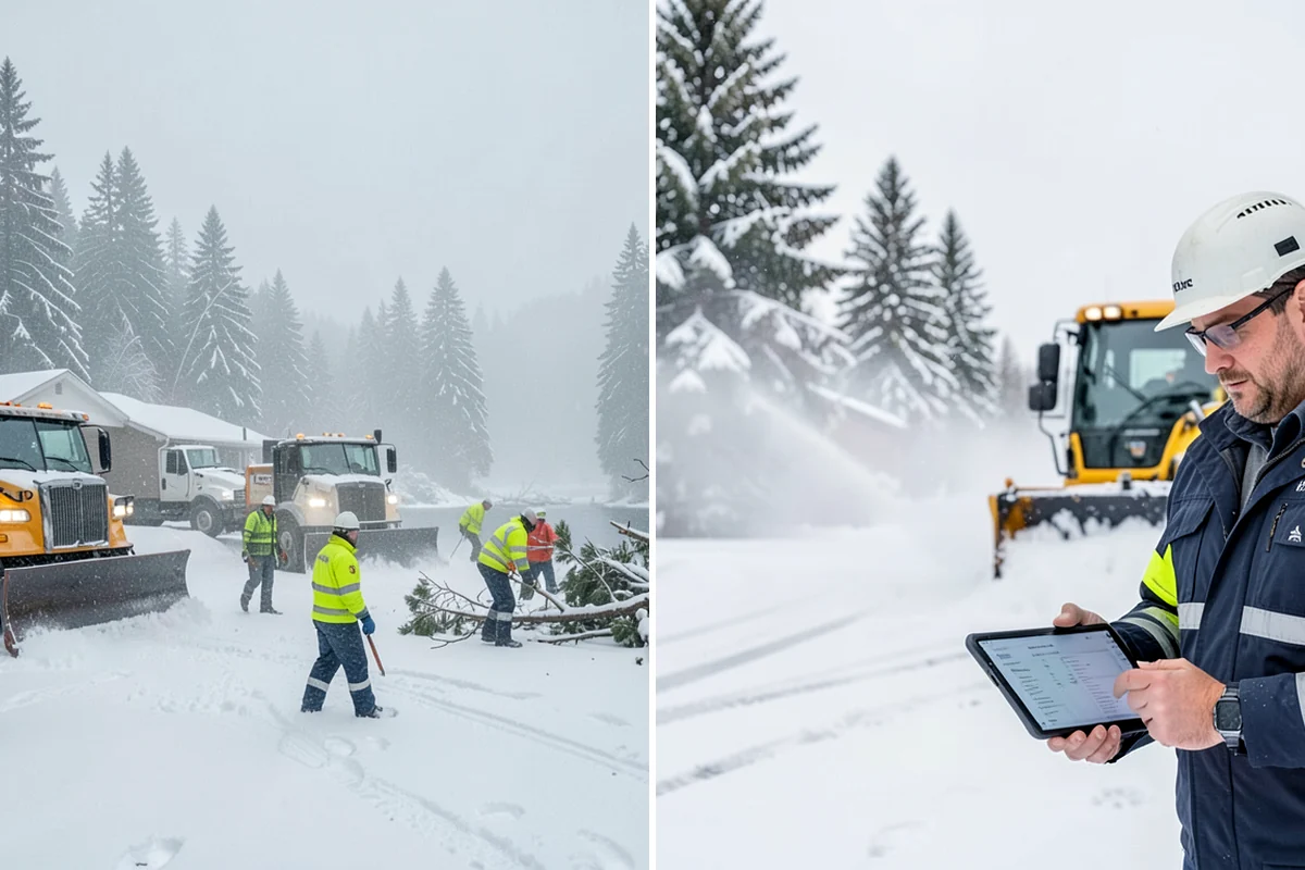 Shared Driveway Snow Removal in Lakewood, Pierce County, WA - We confirm the shared boundaries and each household's access