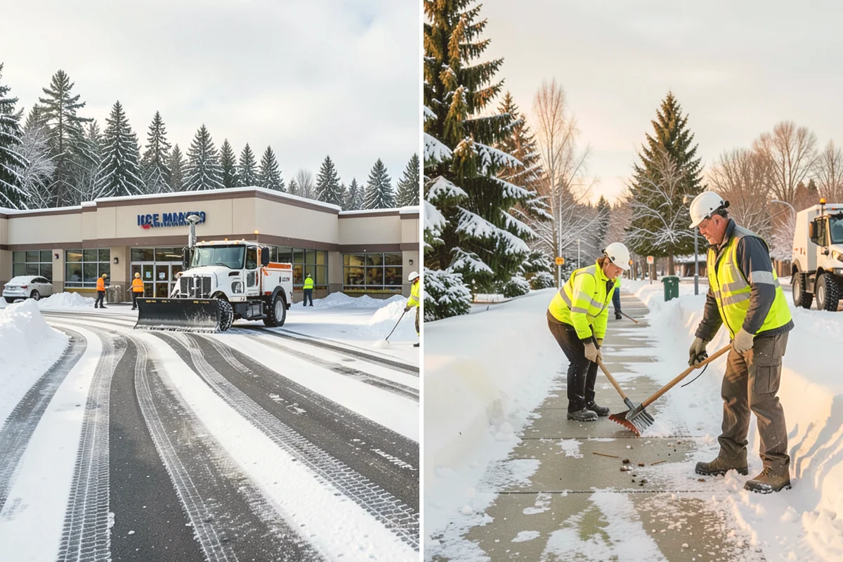 Shared Driveway Snow Removal in Langley, Island County, WA - We confirm the shared boundaries and each household's access
