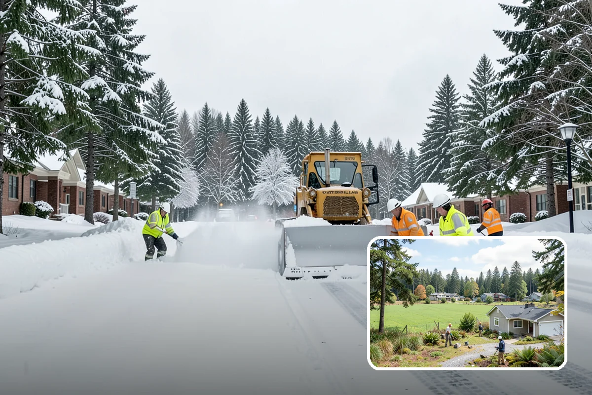 Shared Driveway Snow Removal in Lyman, Skagit County, WA - Clears the entire shared run as a single job
