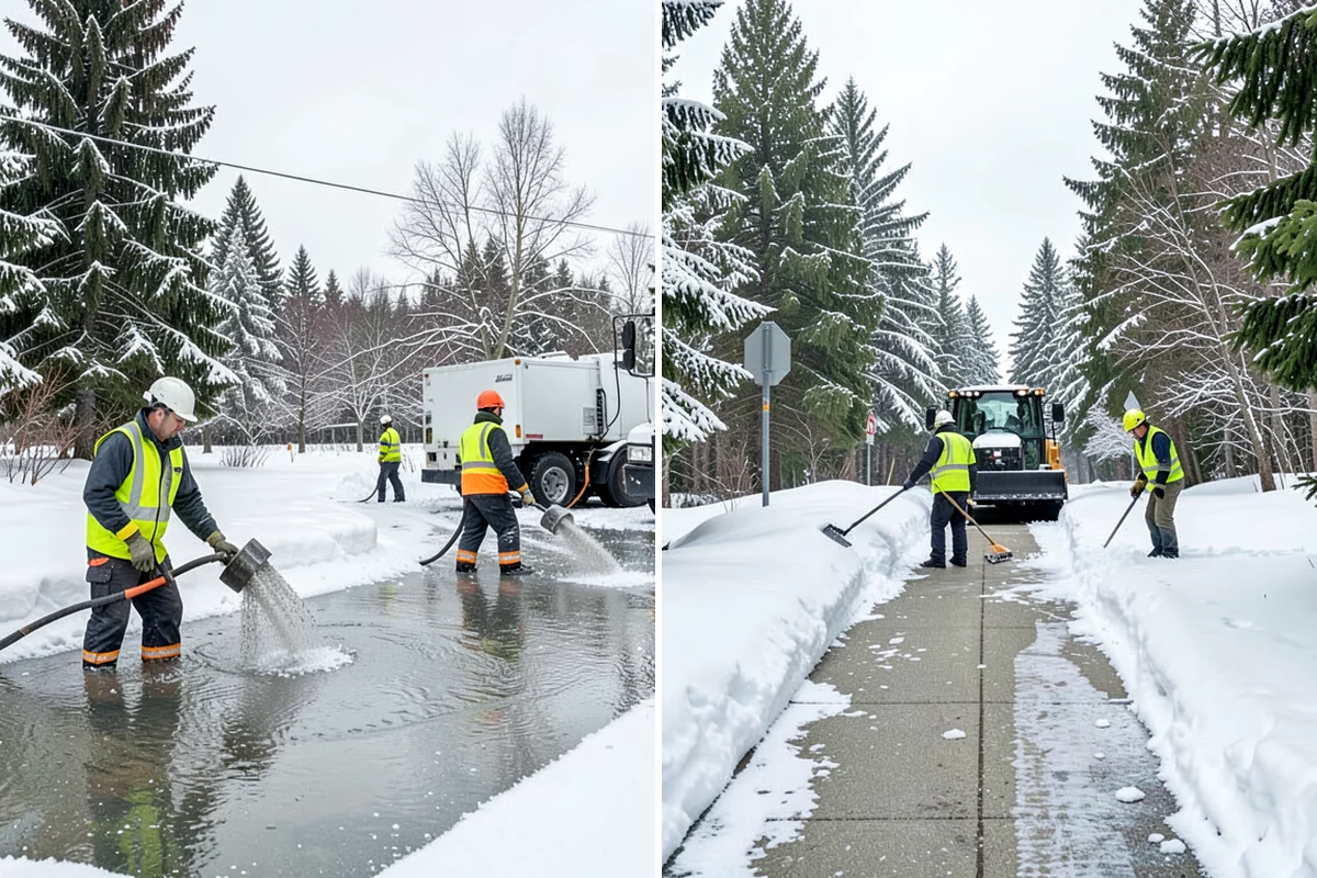 Shared Driveway Snow Removal in Lyman, Skagit County, WA - We confirm the shared boundaries and each household's access