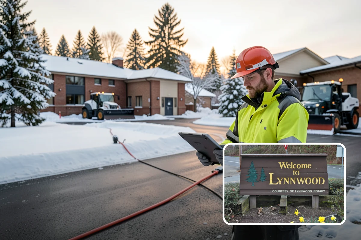 Shared Driveway Snow Removal in Lynnwood, Snohomish County, WA - Clears the entire shared run as a single job