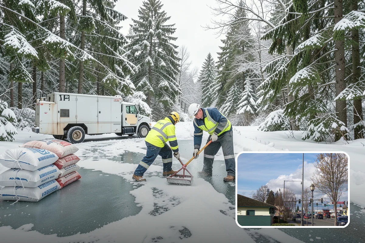 Shared Driveway Snow Removal in Marysville, Snohomish County, WA - Clears the entire shared run as a single job