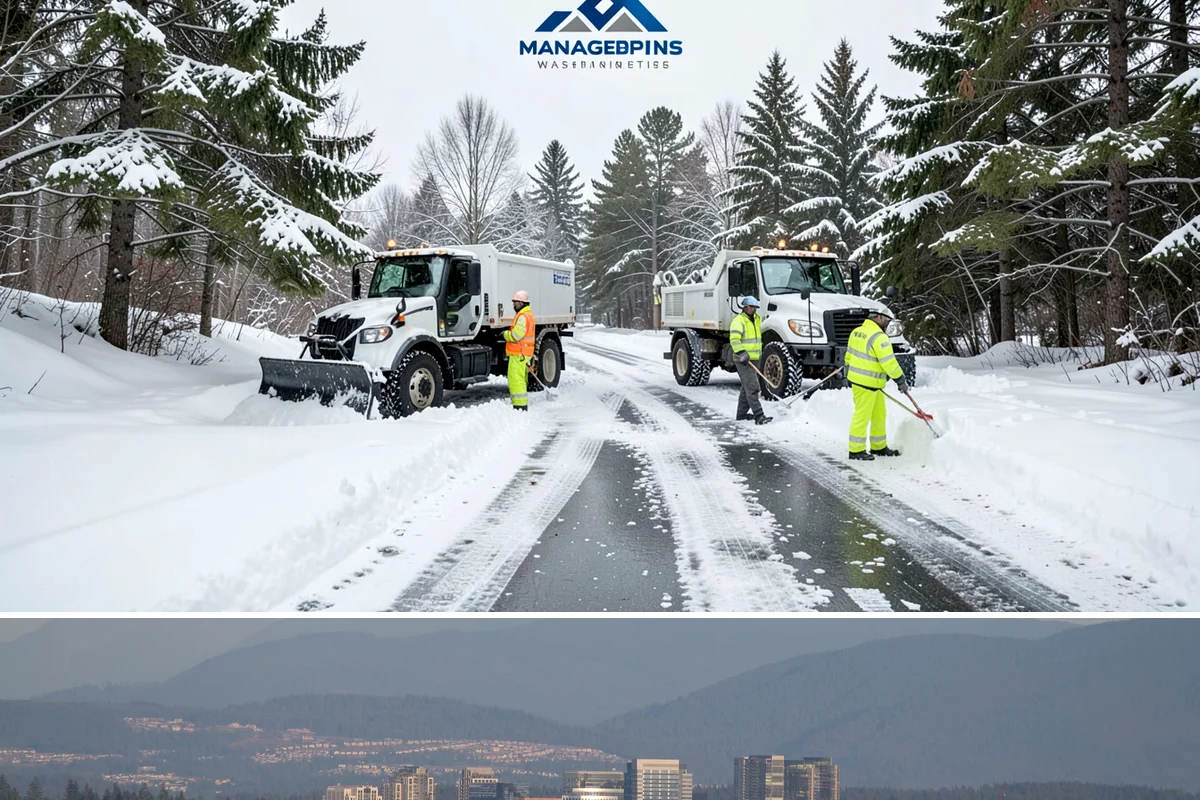 Shared Driveway Snow Removal in Medina, King County, WA - Shared drives need prompt, coordinated clearing with each snowfall and treatment through the freeze-thaw days that follow.
