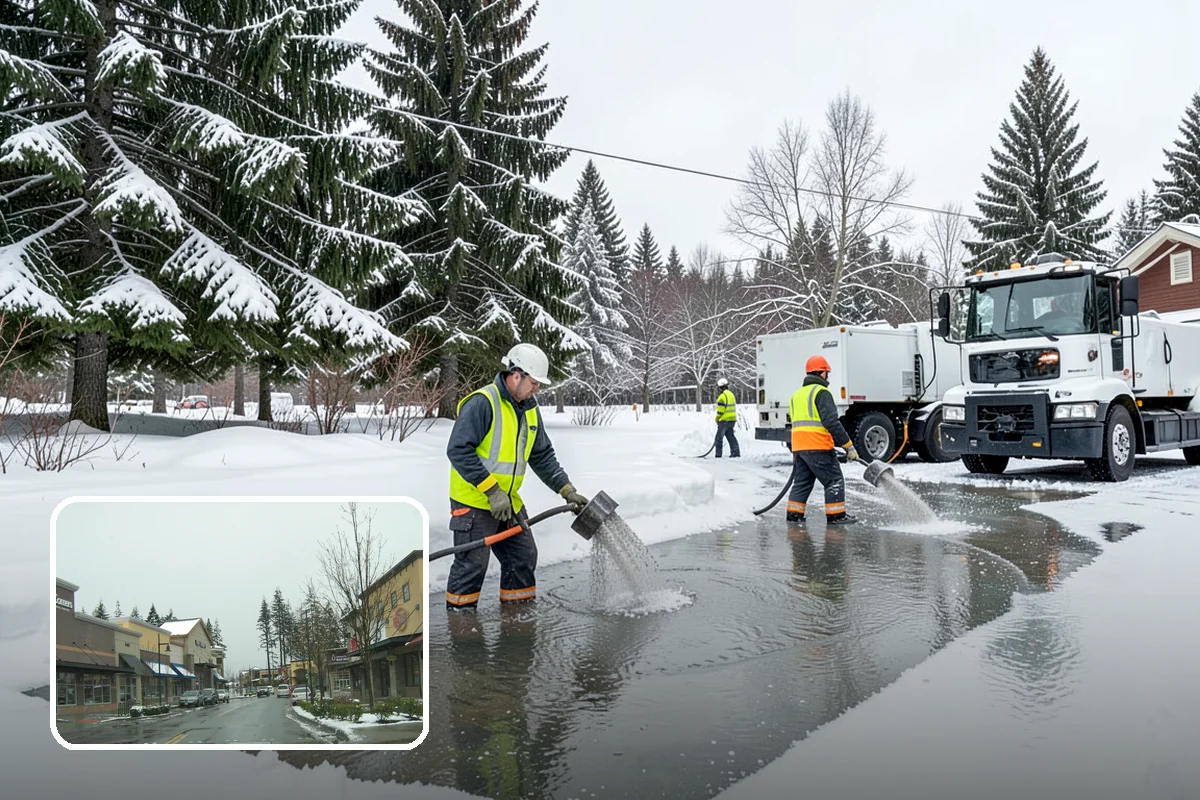 Shared Driveway Snow Removal in Mill Creek, Snohomish County, WA - Clears the entire shared run as a single job