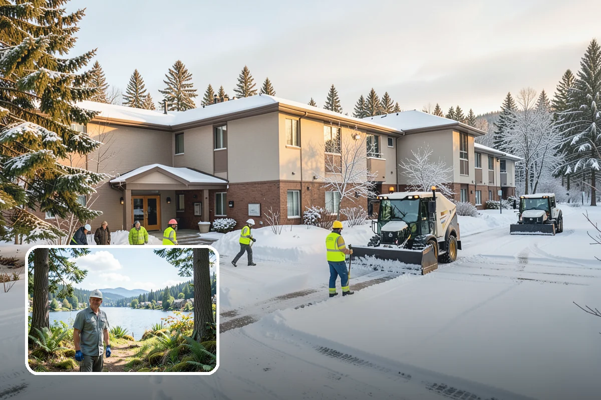 Shared Driveway Snow Removal in Milton, King County, WA - Clears the entire shared run as a single job
