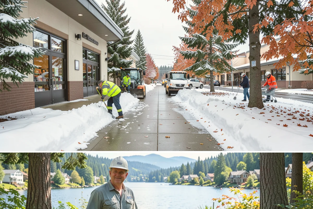 Shared Driveway Snow Removal in Milton, King County, WA - Shared drives need prompt, coordinated clearing with each snowfall and treatment through the freeze-thaw days that follow.