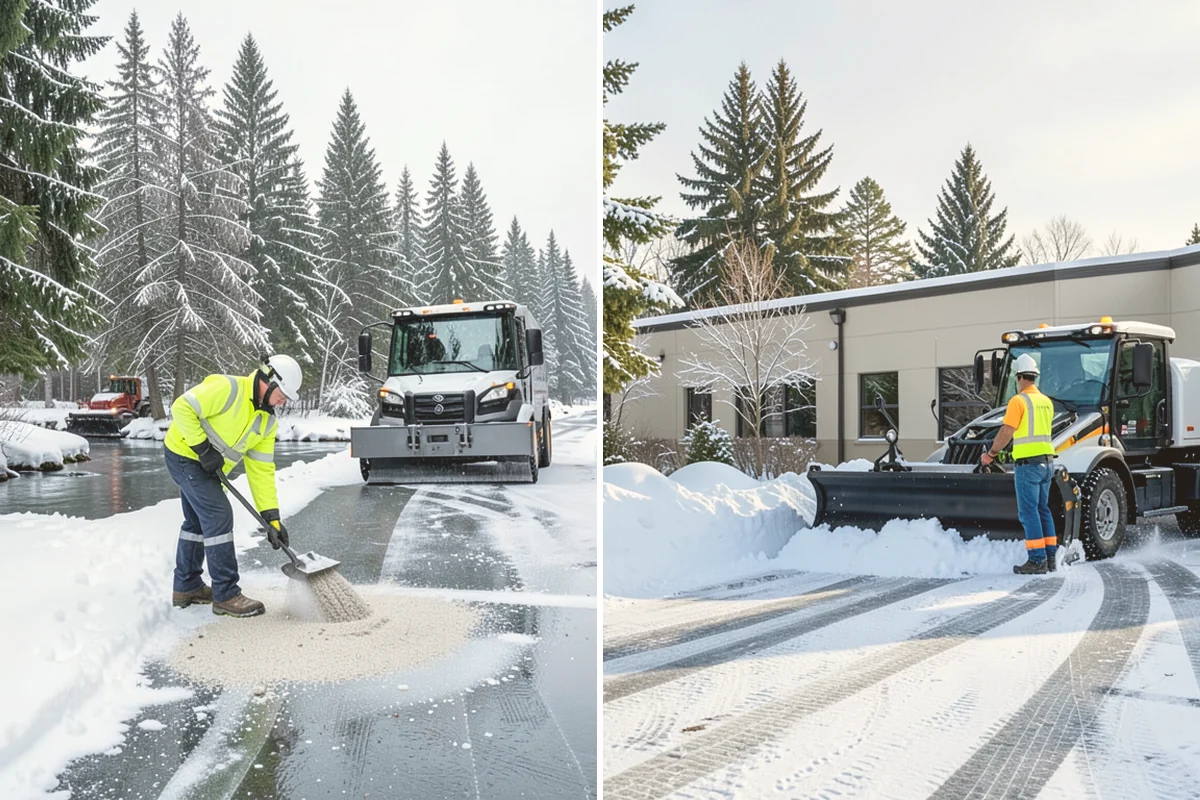 Shared Driveway Snow Removal in Mount Vernon, Skagit County, WA - We confirm the shared boundaries and each household's access