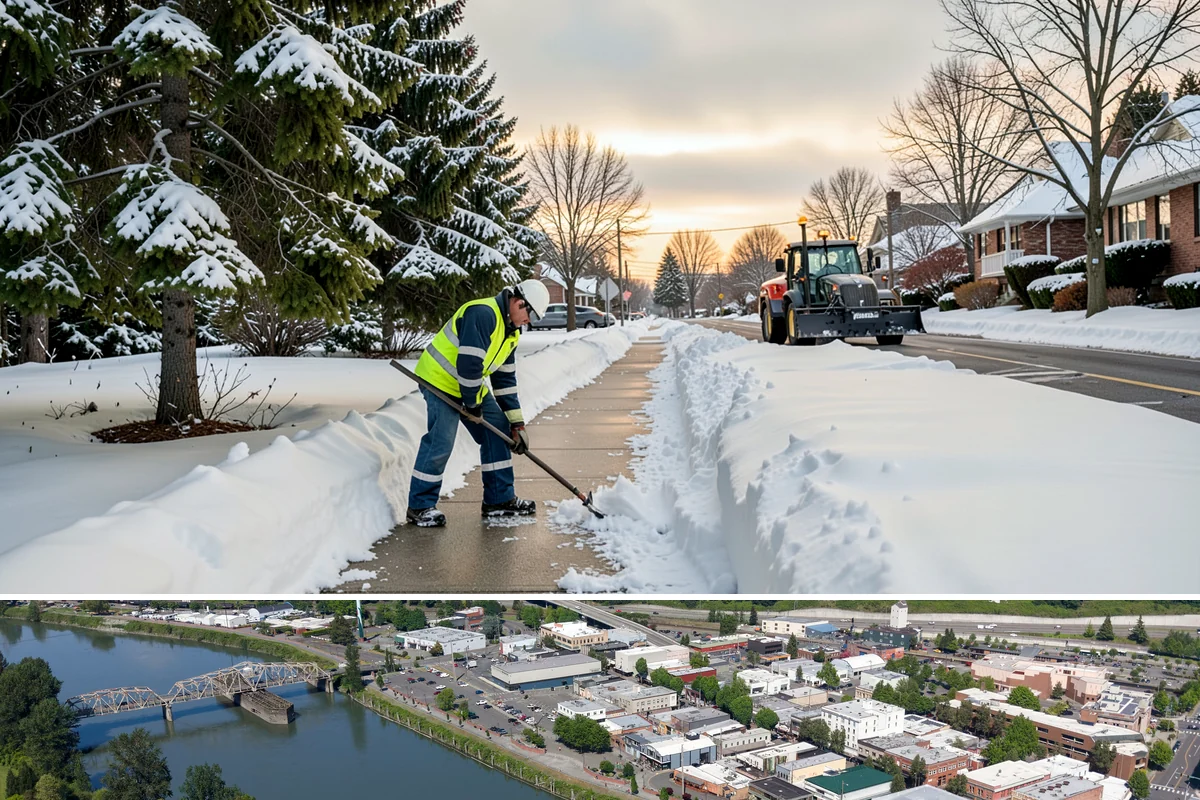Shared Driveway Snow Removal in Mount Vernon, Skagit County, WA - Shared drives need prompt, coordinated clearing with each snowfall and treatment through the freeze-thaw days that follow.