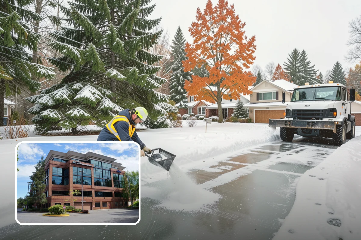 Shared Driveway Snow Removal in Mountlake Terrace, Snohomish County, WA - Clears the entire shared run as a single job