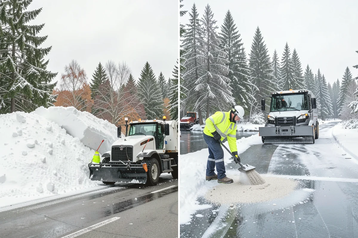 Shared Driveway Snow Removal in Mukilteo, Snohomish County, WA - We confirm the shared boundaries and each household's access