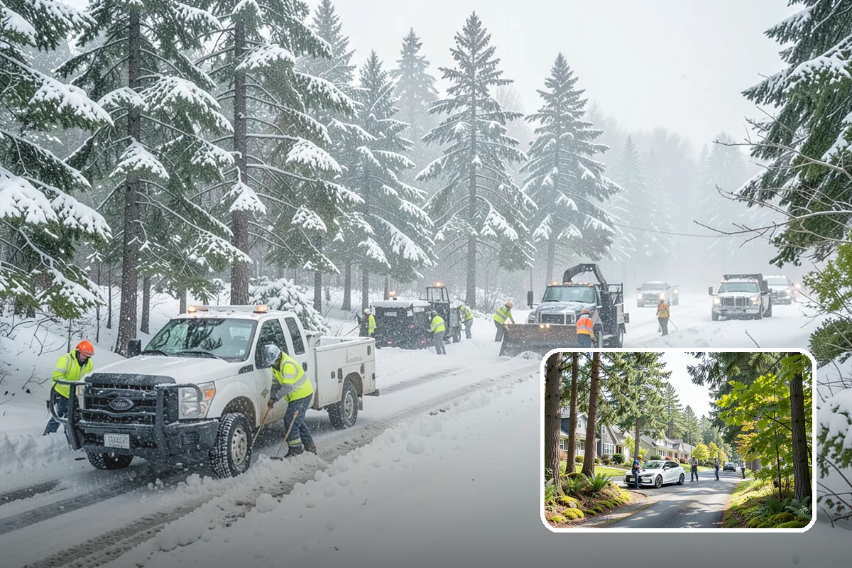 Shared Driveway Snow Removal in Normandy Park, King County, WA - Clears the entire shared run as a single job