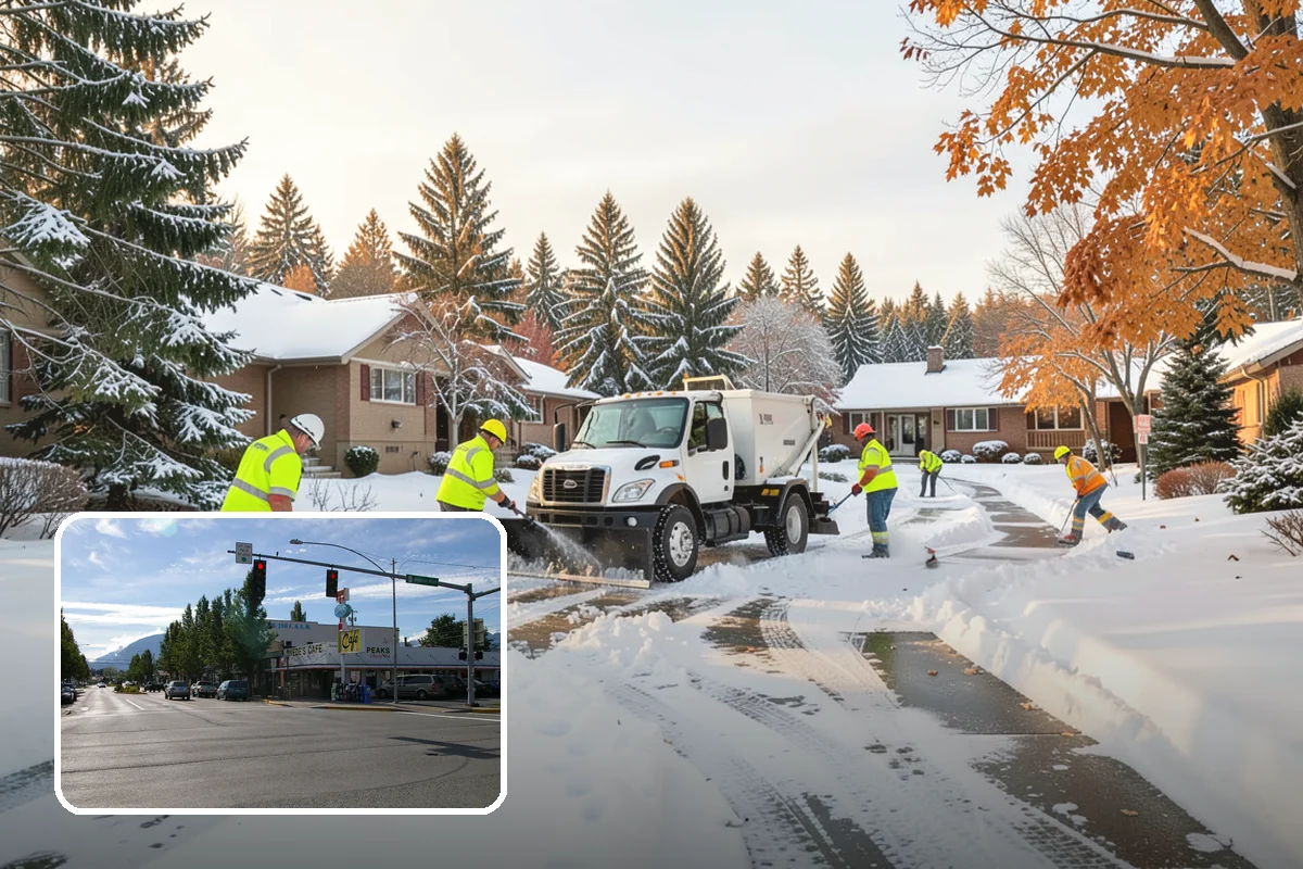 Shared Driveway Snow Removal in North Bend, King County, WA - Clears the entire shared run as a single job