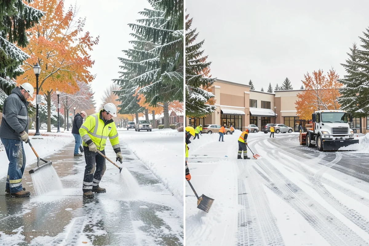 Shared Driveway Snow Removal in North Bend, King County, WA - We confirm the shared boundaries and each household's access