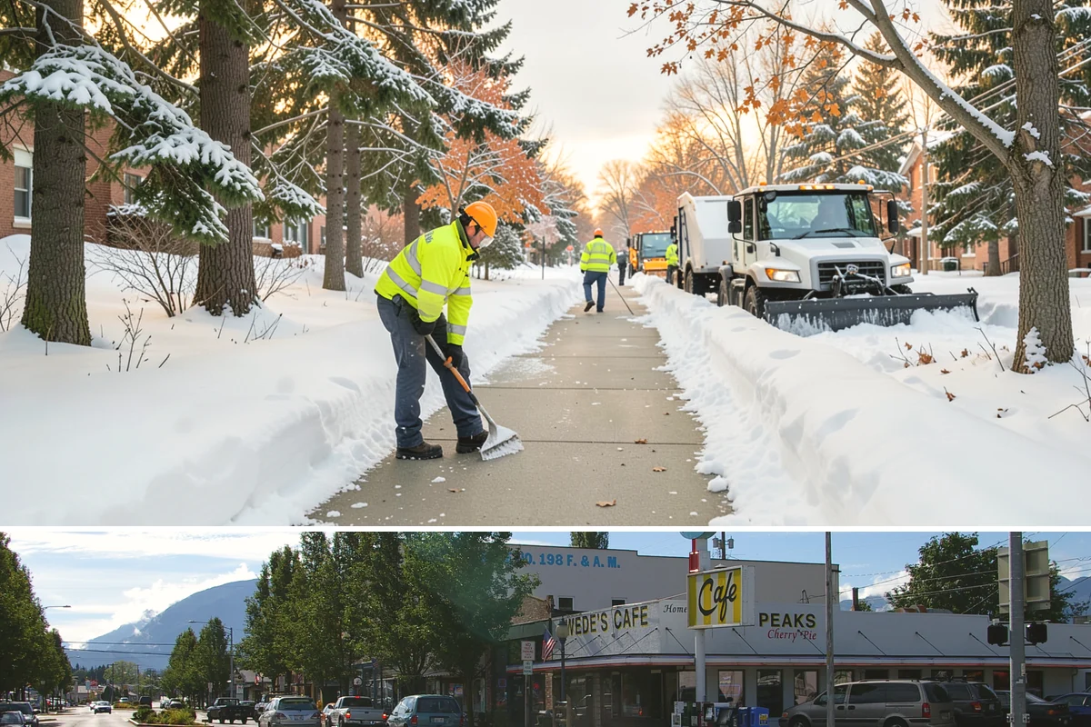 Shared Driveway Snow Removal in North Bend, King County, WA - Shared drives need prompt, coordinated clearing with each snowfall and treatment through the freeze-thaw days that follow.