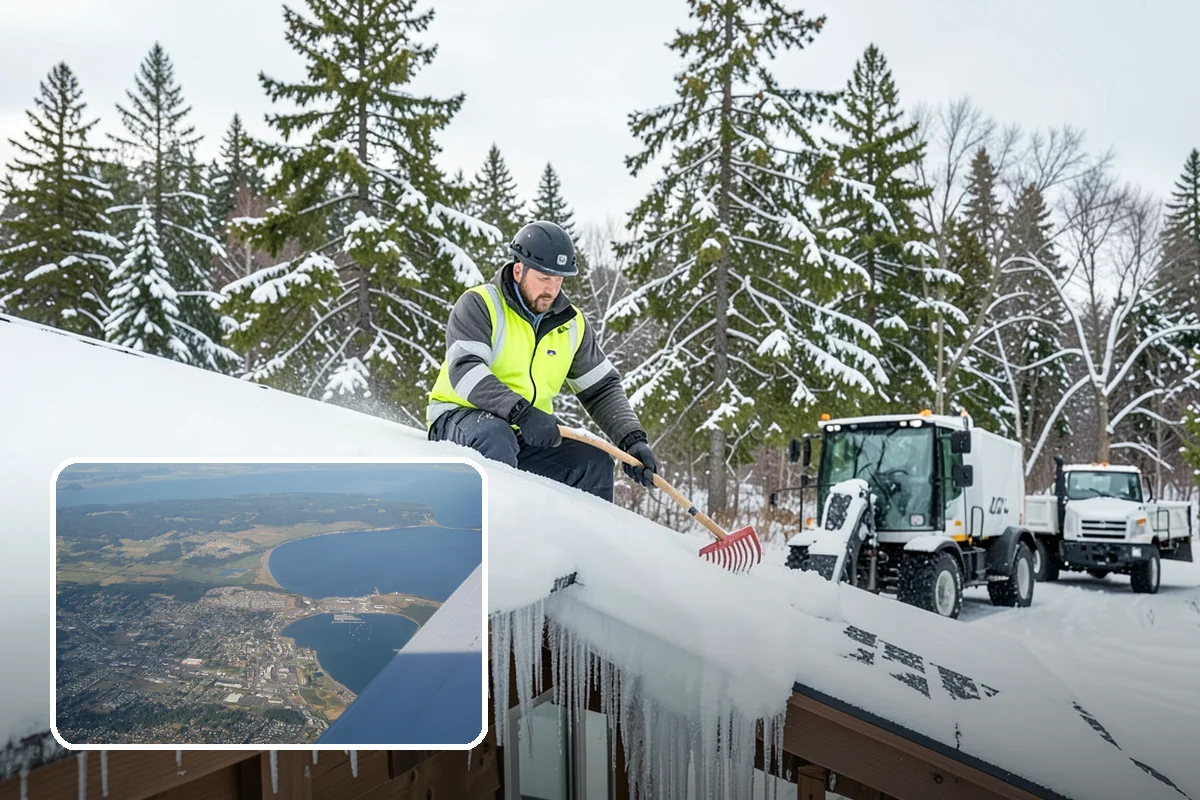 Shared Driveway Snow Removal in Oak Harbor, Island County, WA - Clears the entire shared run as a single job