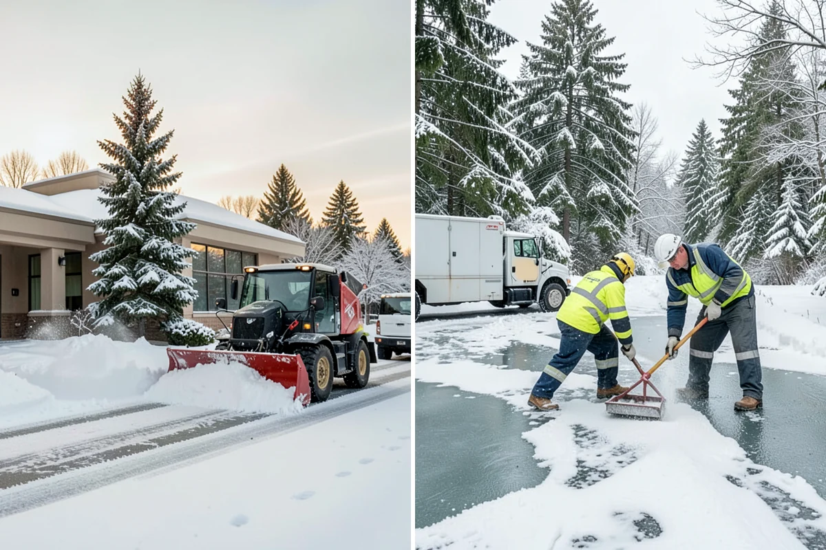 Shared Driveway Snow Removal in Pacific, King County, WA - We confirm the shared boundaries and each household's access