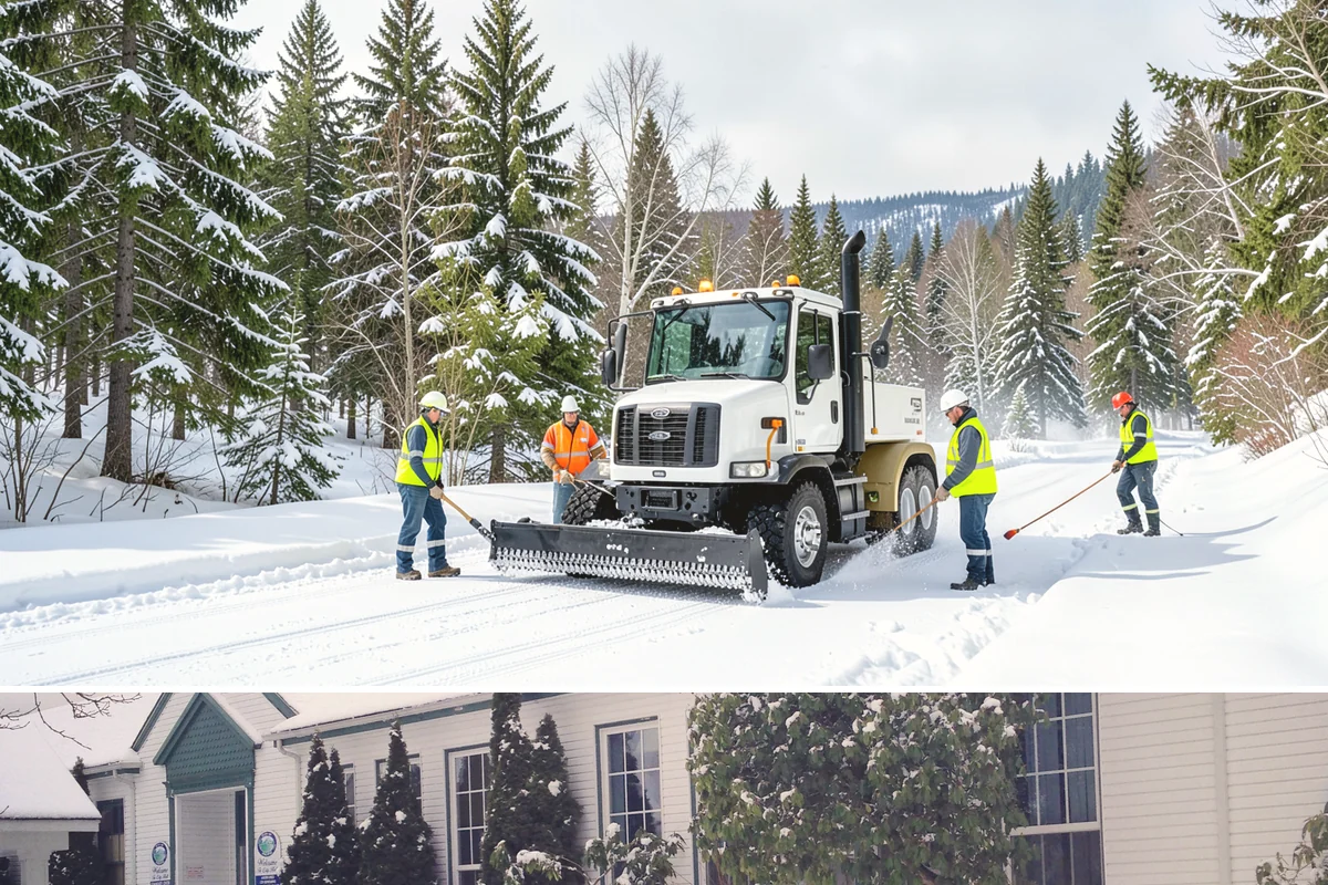 Shared Driveway Snow Removal in Pacific, King County, WA - Shared drives need prompt, coordinated clearing with each snowfall and treatment through the freeze-thaw days that follow.