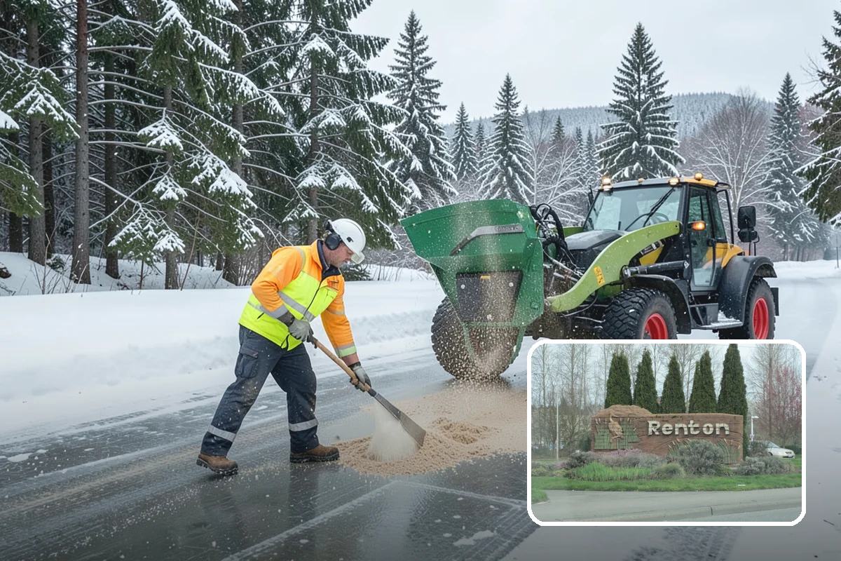 Shared Driveway Snow Removal in Renton, King County, WA - Clears the entire shared run as a single job