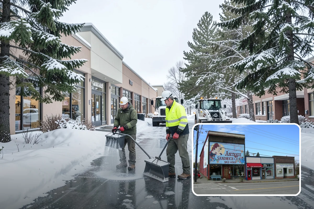 Shared Driveway Snow Removal in Ruston, Pierce County, WA - Clears the entire shared run as a single job