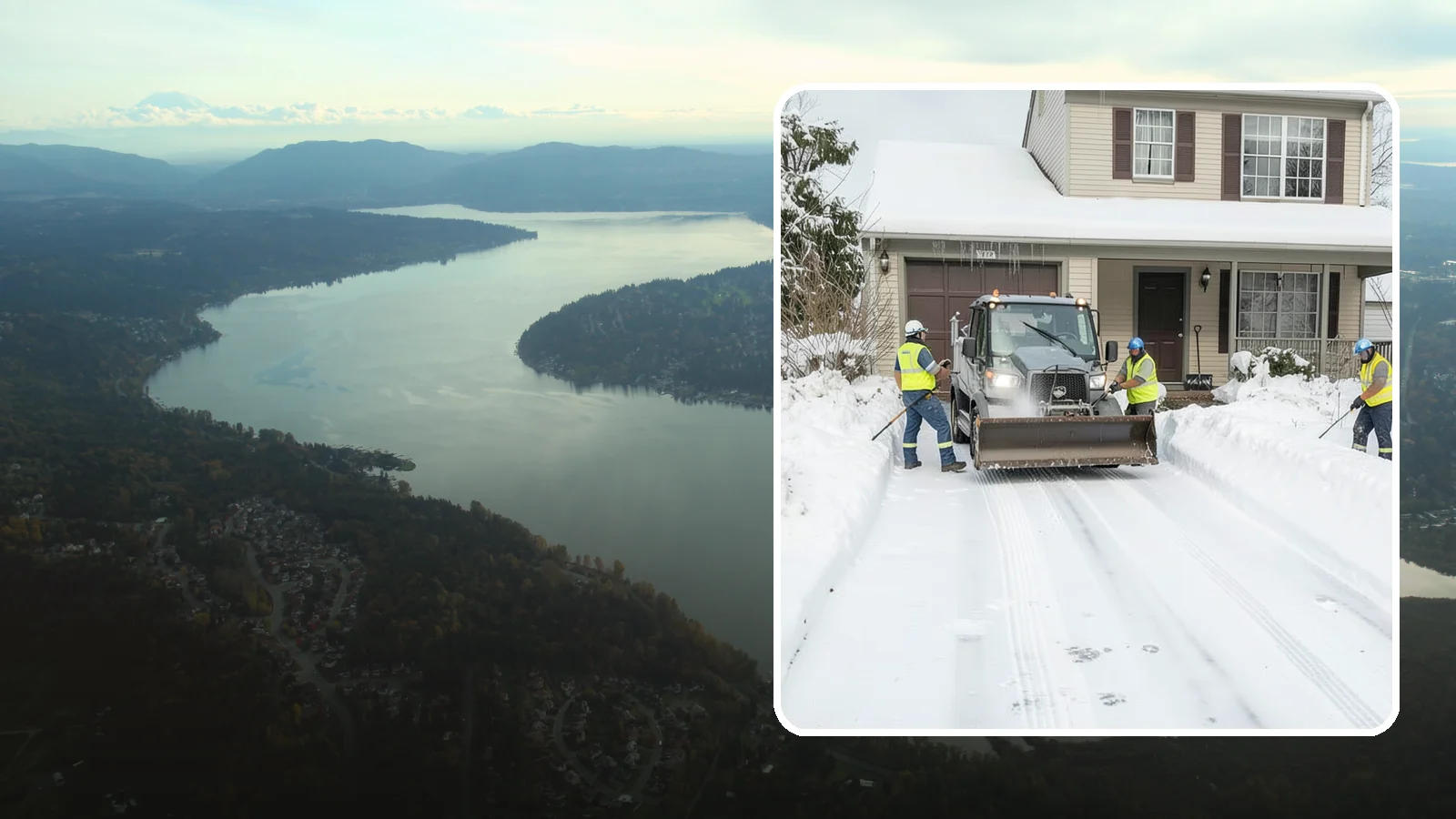 Shared Driveway Snow Removal in Sammamish, King County, WA - We clear shared driveways fairly and completely so every household along them keeps reliable winter access.