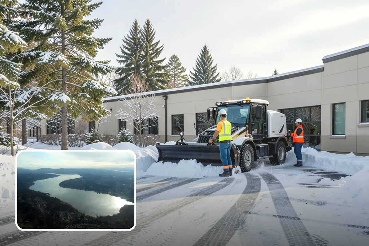 Shared Driveway Snow Removal in Sammamish, King County, WA - Clears the entire shared run as a single job